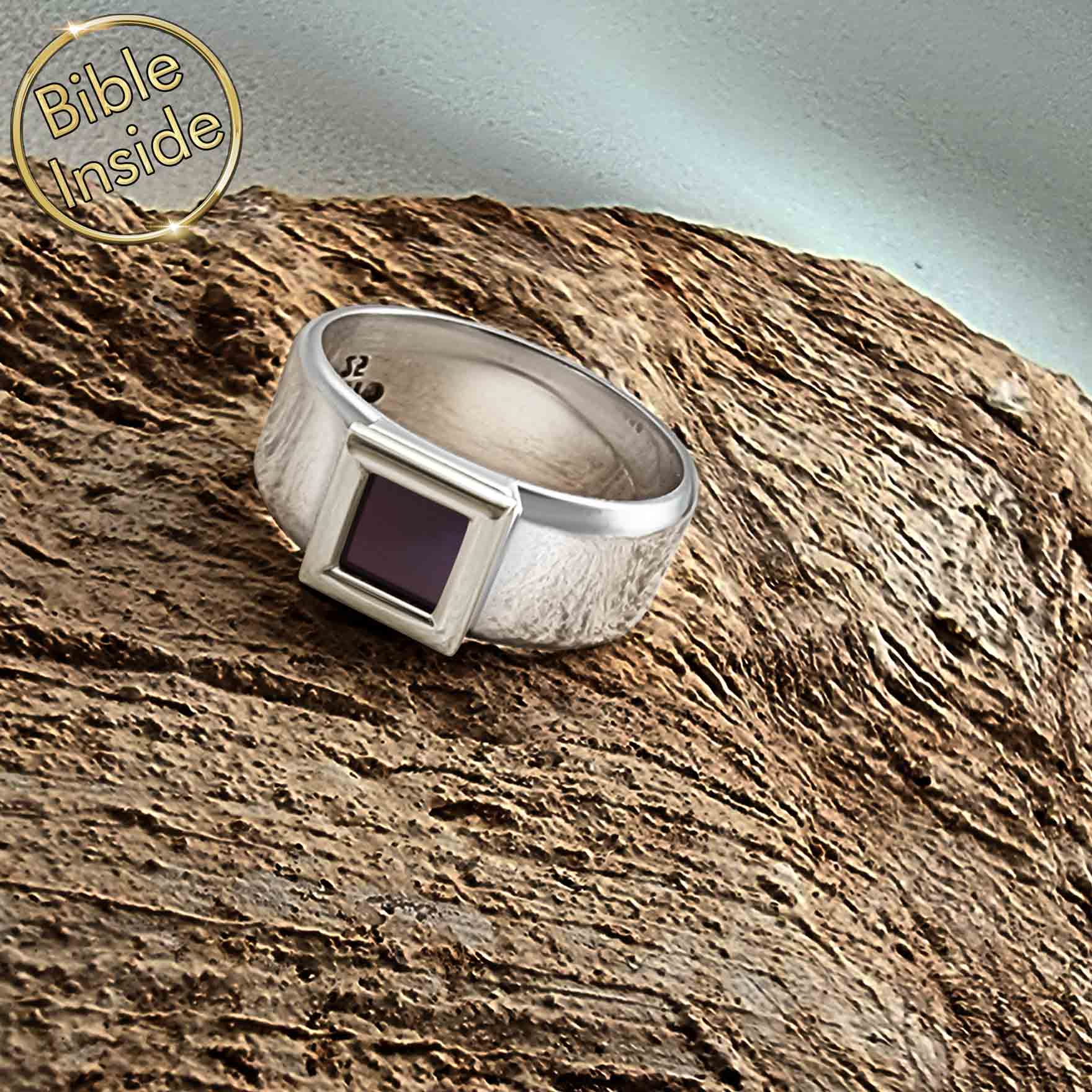Christian Jewelry For Men Rings With Bible Inside Perfect For Daily Faith From My Nano Jewelry